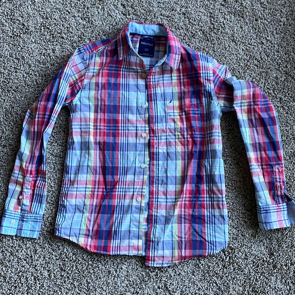 Nautica button down shirt (youth 14/16)